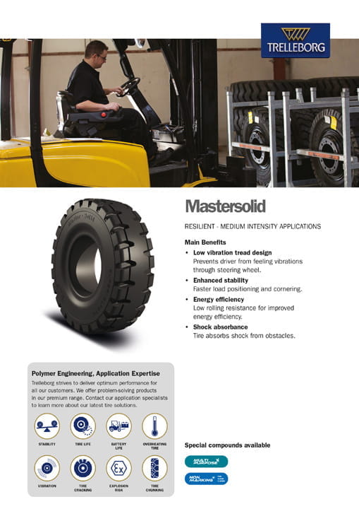 Pneus de manutention | Téléchargements | Trelleborg Tires France