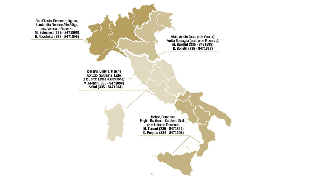 Italia cartina agricoltura
